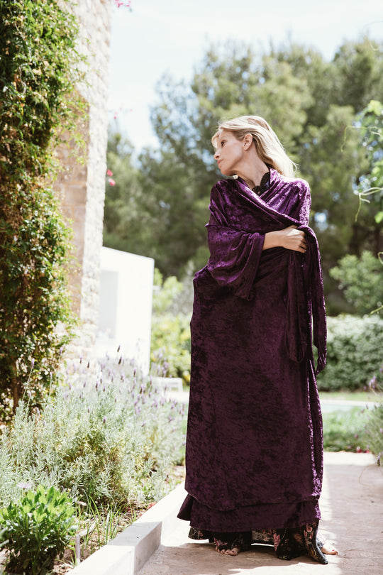 Tilla Purple  Kimono - Nicotrella